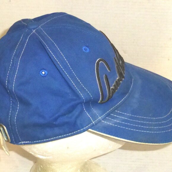 Vintage Arnold Palmer Umbrella Strapback Adjustable Golf Hat WITH STAINS READ - Picture 5 of 9